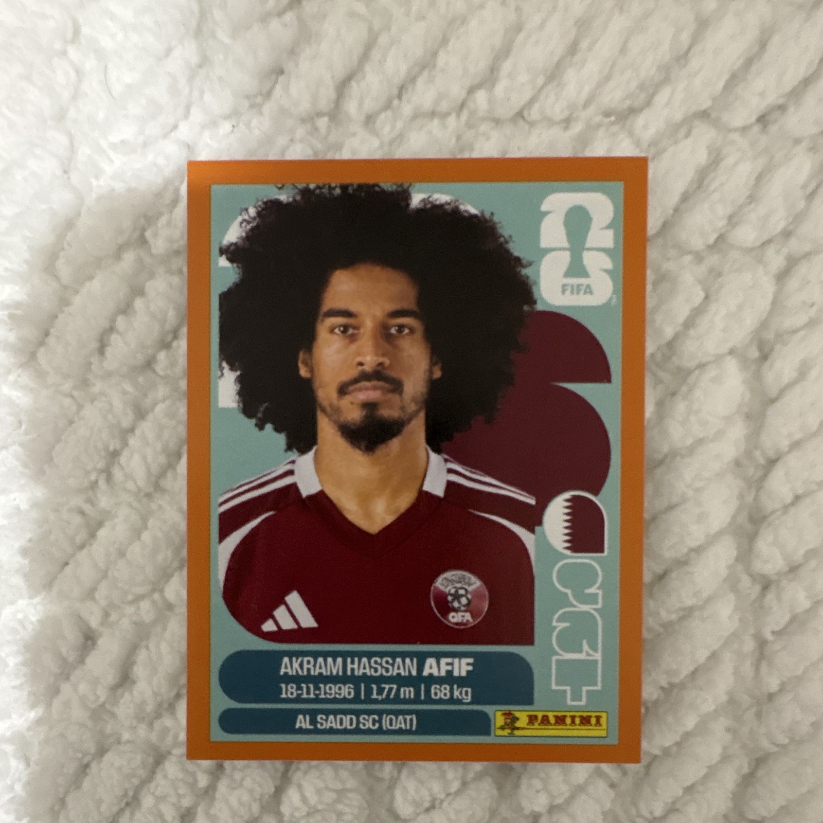 Panini FIFA Soccer Trading Card Akram Hassan Afif – Al Sadd SC (QAT)