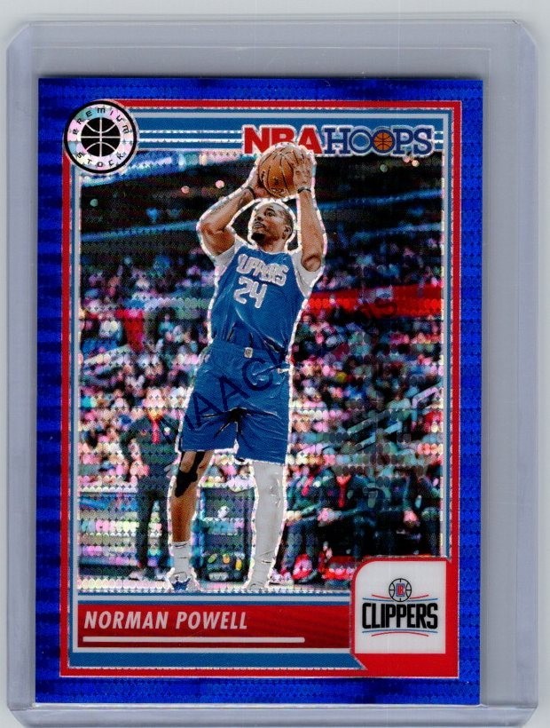 2023-24 Premium Stock – Norman Powell #203 Blue Pulsar /75