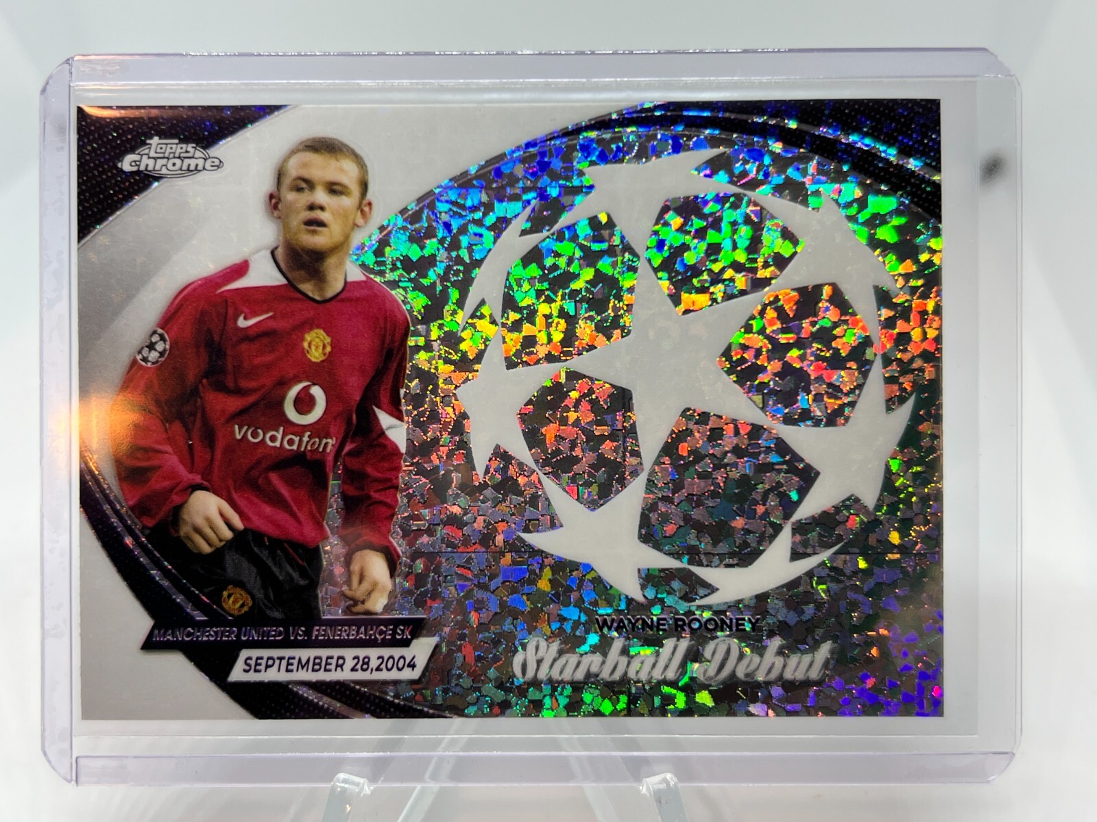 2023-24 Topps Chrome UEFA Club Competitions Starball Debuts #SD6 Wayne Rooney