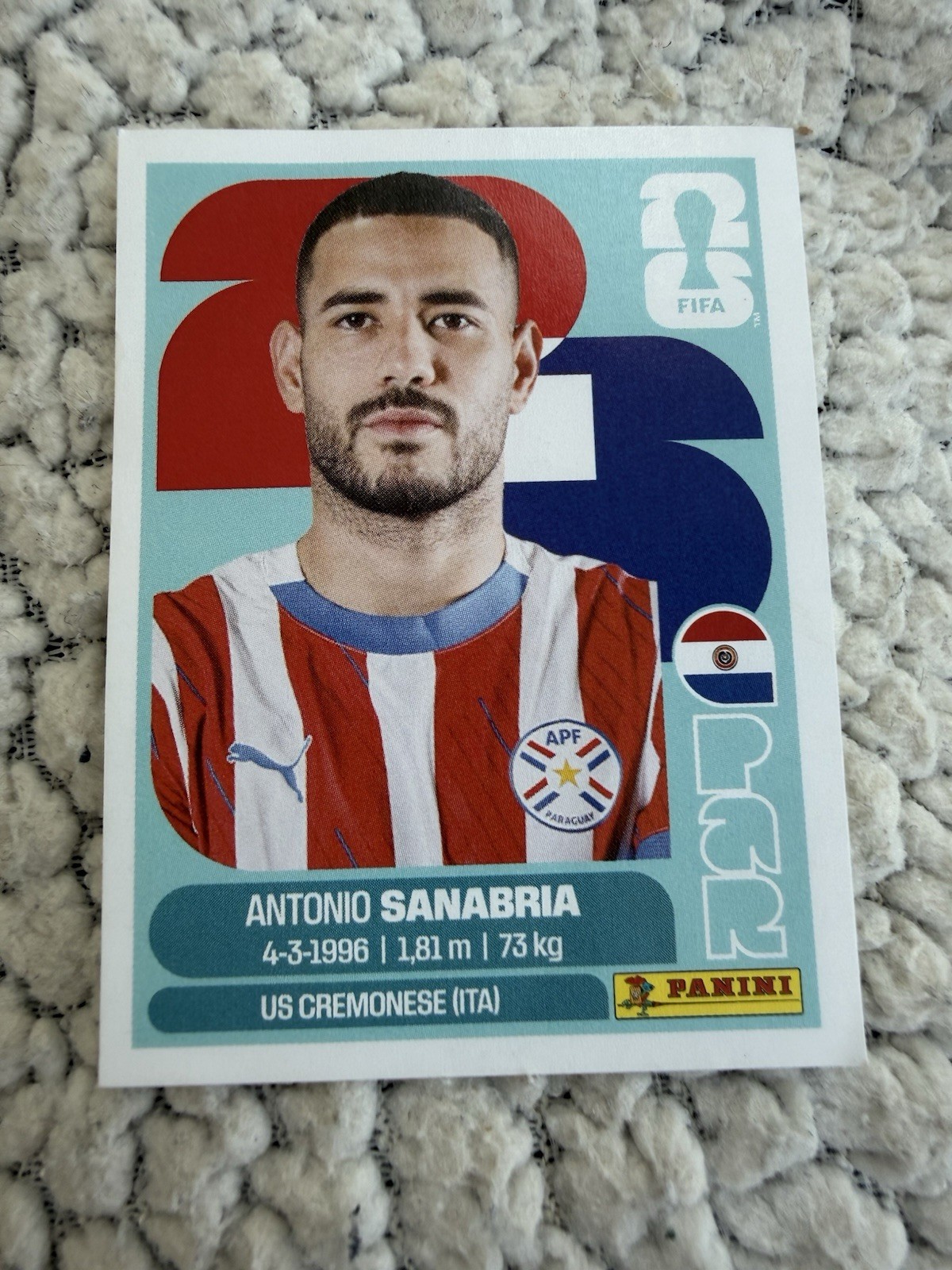 PAR20 panini fifa world cup 2026 sticker