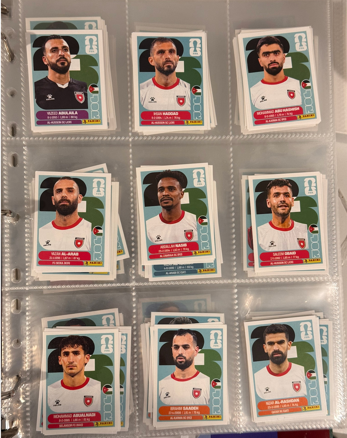2026 Panini FIFA World Cup Sticker Collection Complete Lot Builder Group J K L