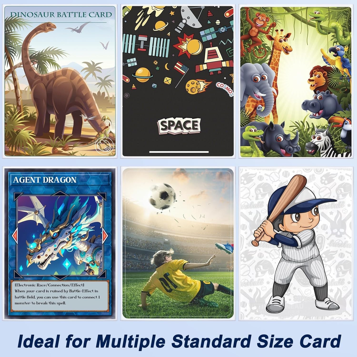 Plastic Card Protector for Football Sports Cards