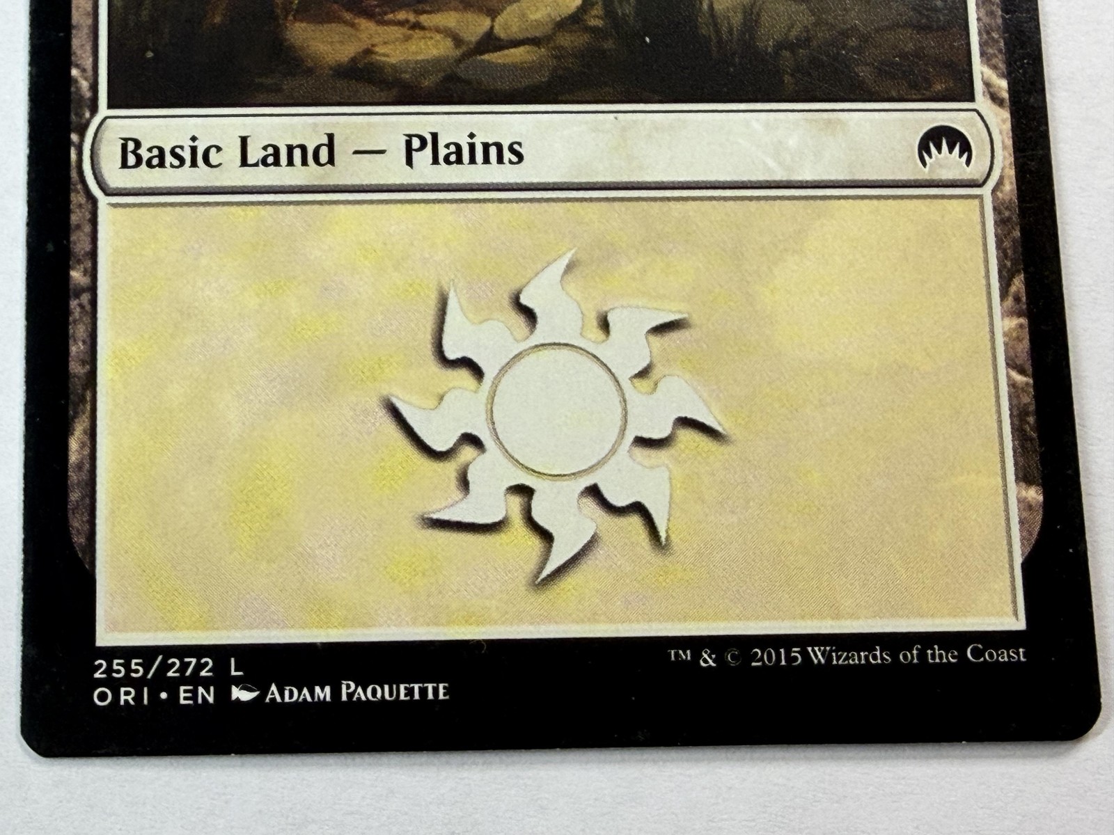 2015 Wizards Of The Coast Plains #255/272 L Magic Origins MTG NM Basic Land