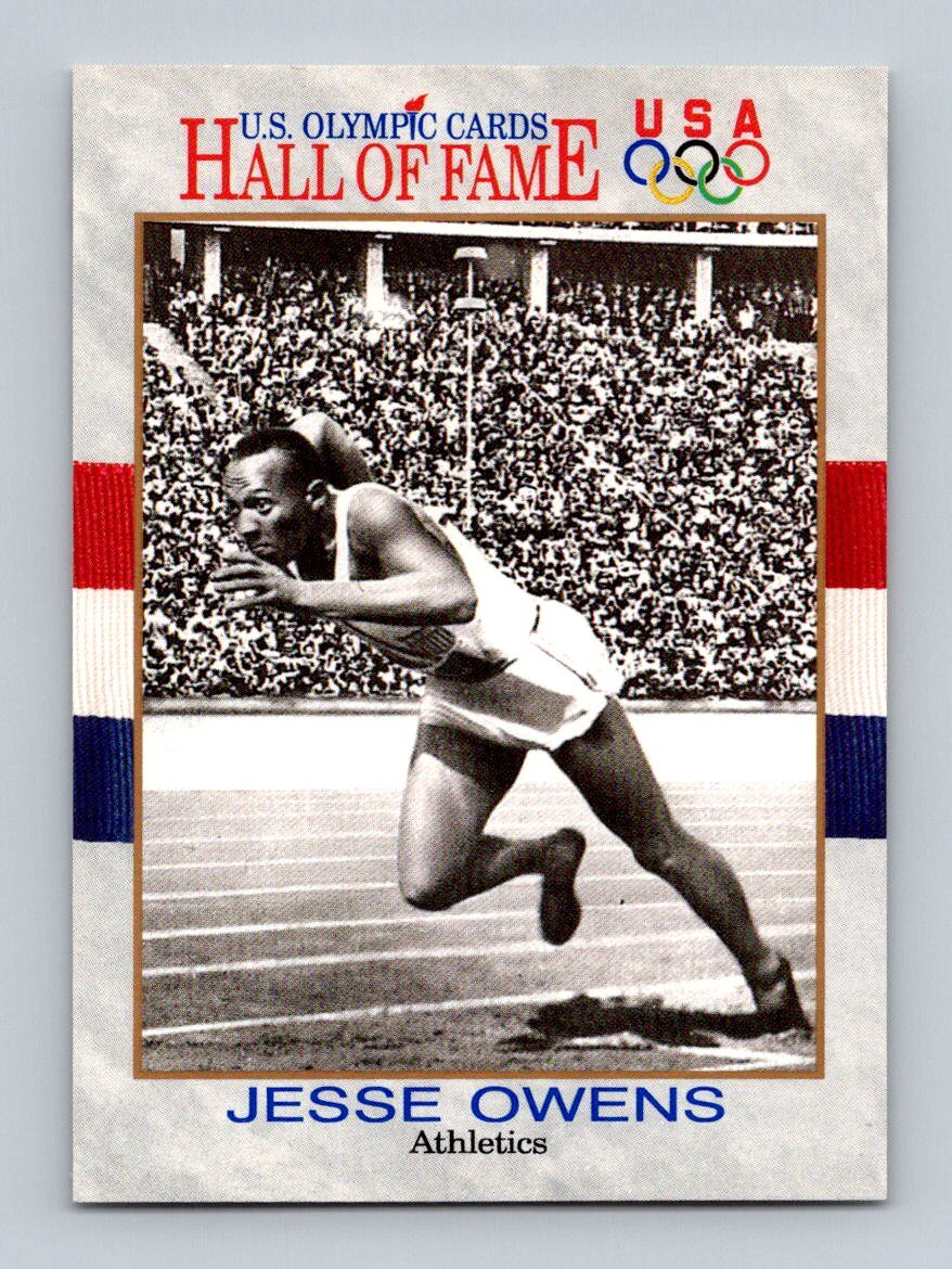 1991 Impel U.S. Olympic Hall of Fame Jesse Owens USA #1 USA Multisport