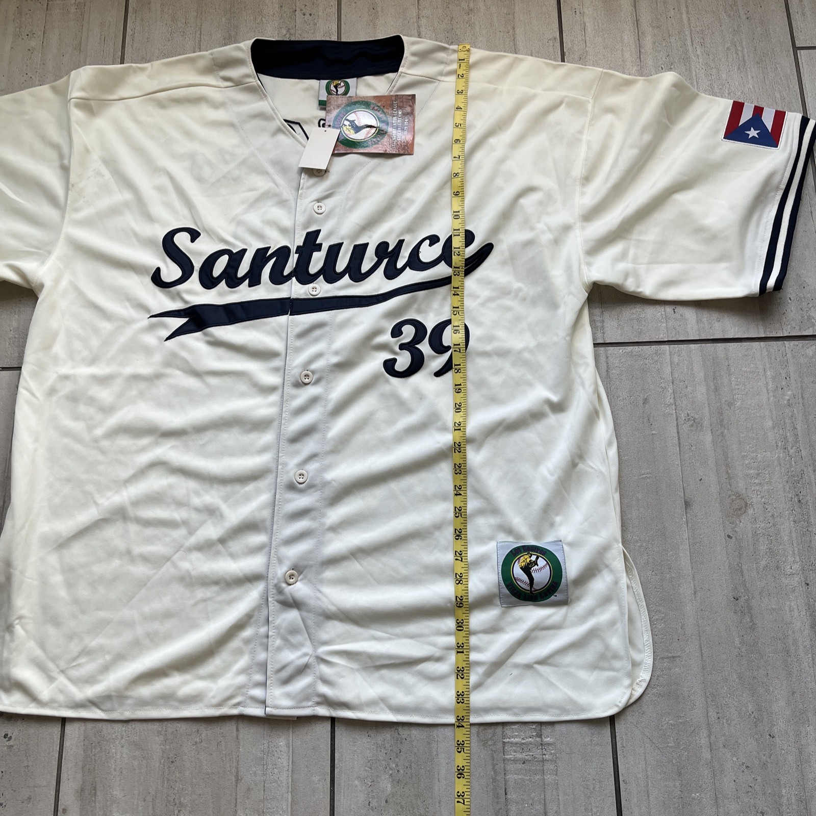 LOS EQUIPOS PUERTO RICO LATIN LEAGUE SANTURCE CRABBERS BASEBALL JERSEY MEN 2XL