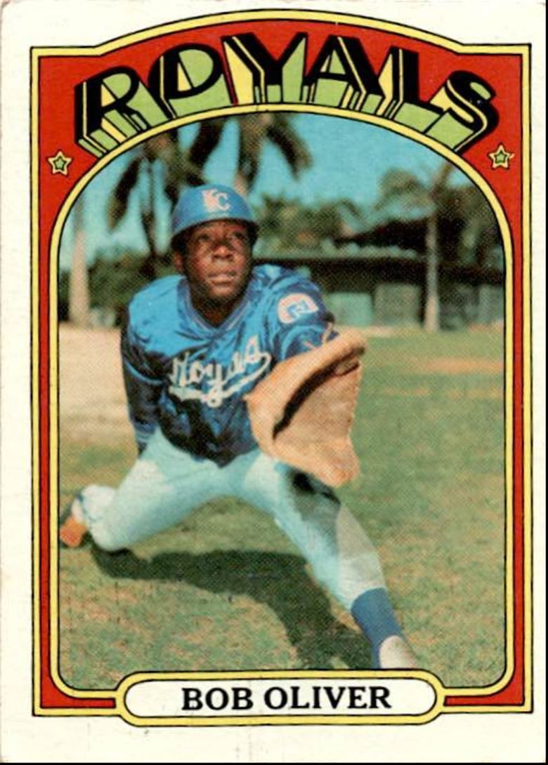 1972 Topps Bob Oliver 5 Kansas City Royals #57