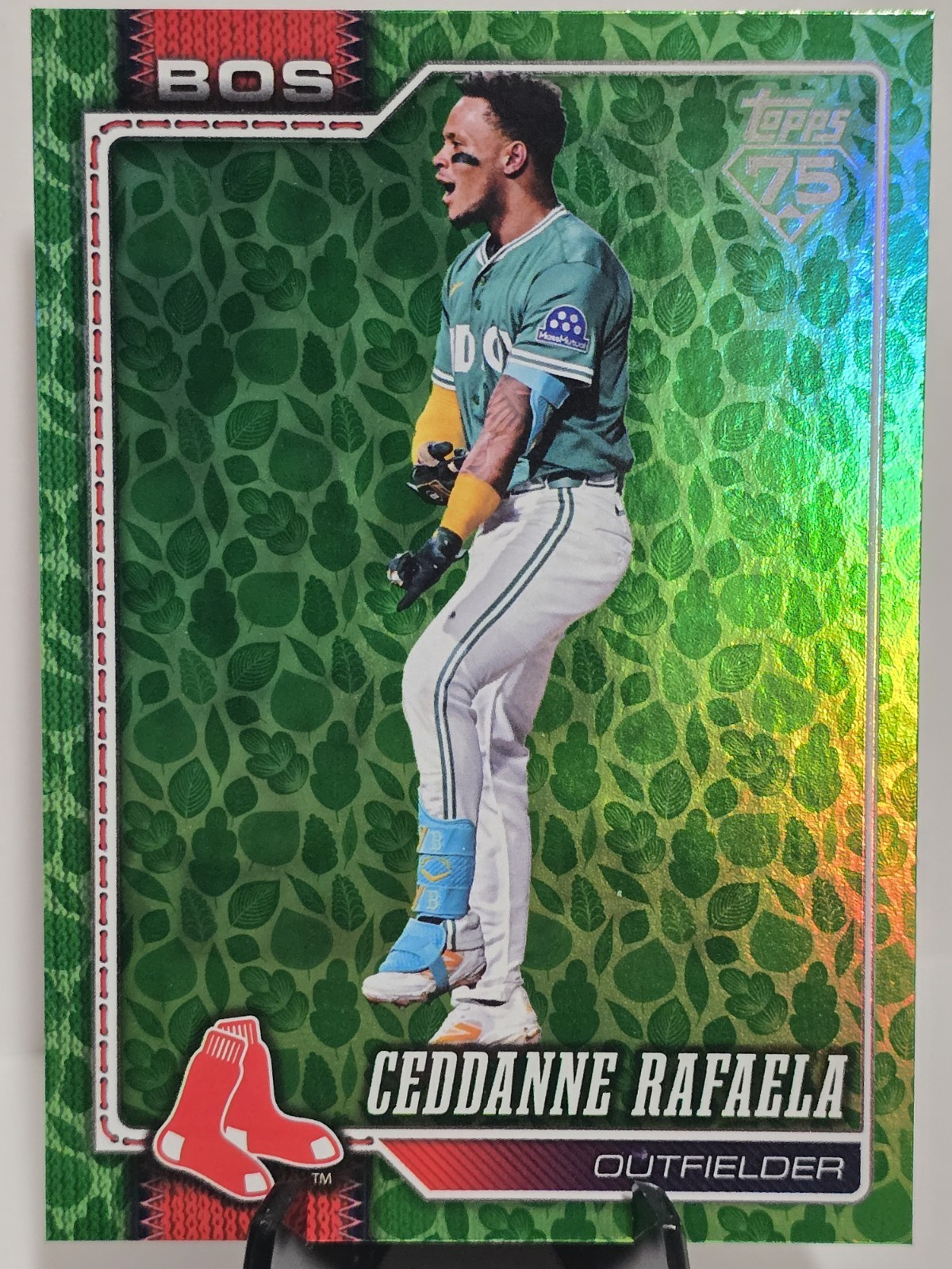 2026 Topps Series 1 – Ceddanne Rafaela #101 Holiday Green Foil SP Red Sox