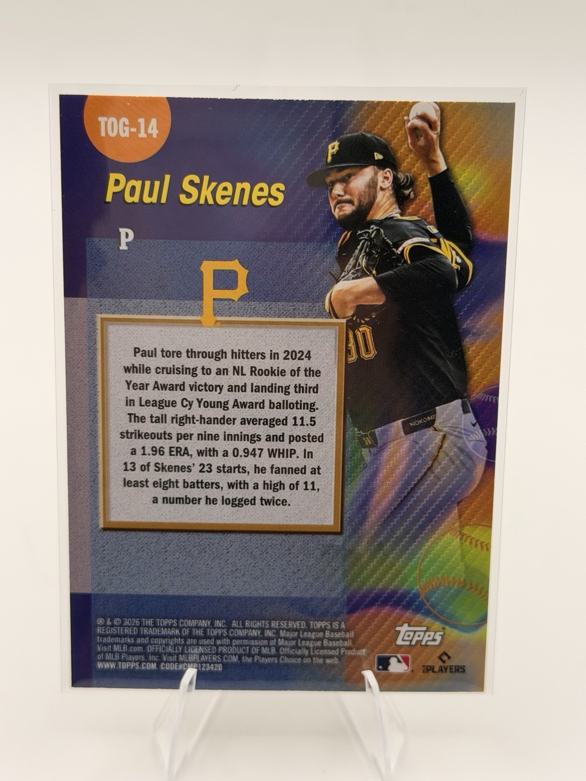 2026 Topps Series 1 Titans Of The Game Paul Skenes