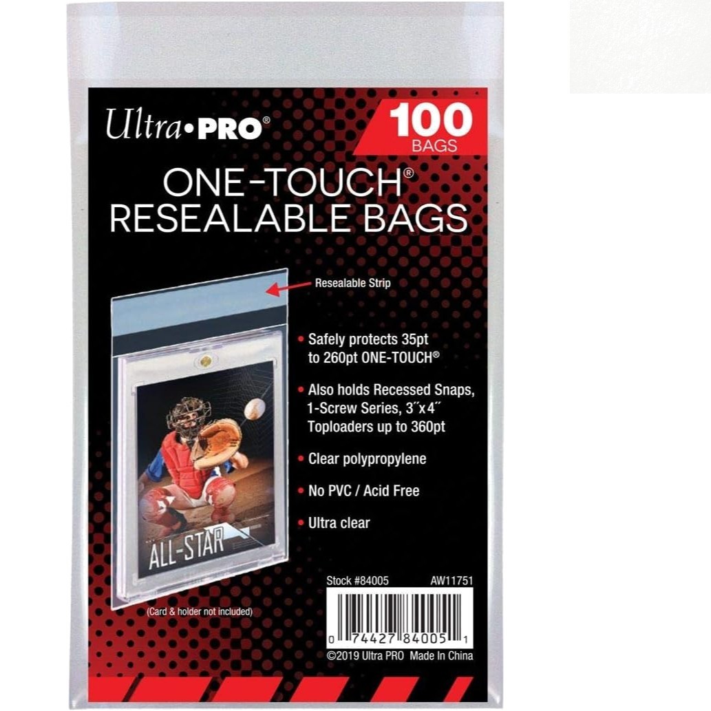 100-Count Protective Card Sleeves for 3×4 Inch Collectible Holders