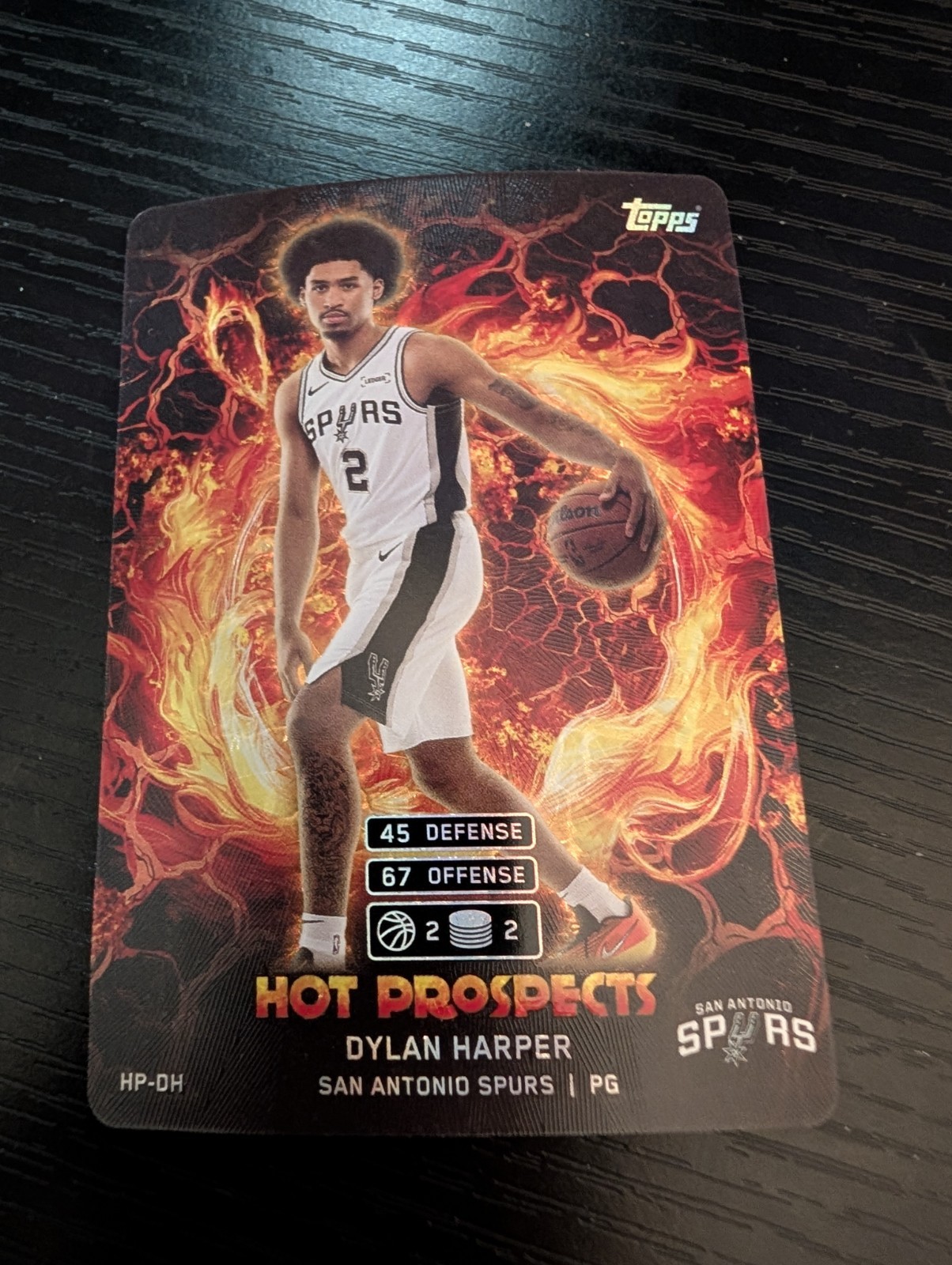 2025-26 Topps Match Attax NBA No HP-DH Dylan Harper Rookie Hot Prospects