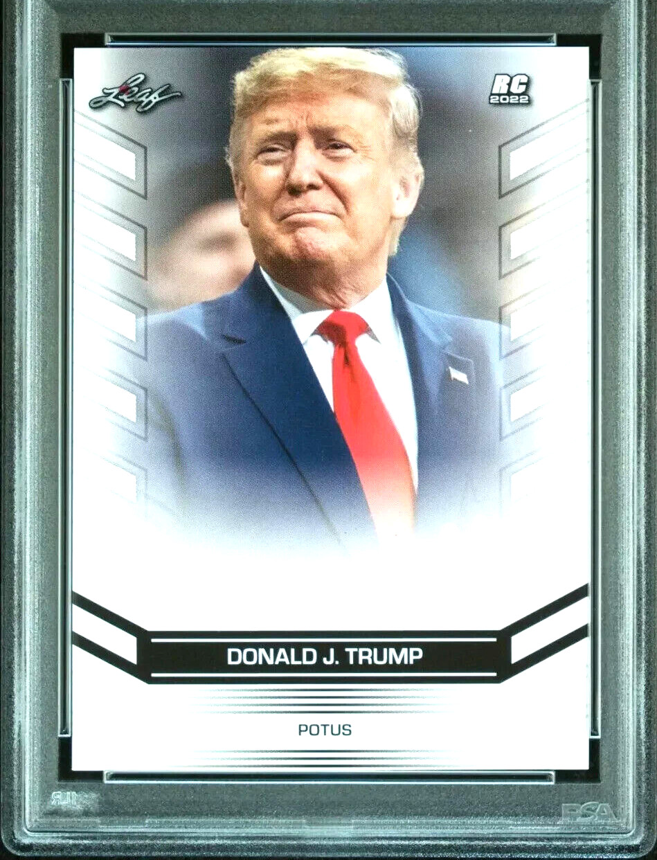 DONALD J. TRUMP 2022 POTUS LEAF MULTI-SPORT ROOKIE CARD #RC-14! MINT!