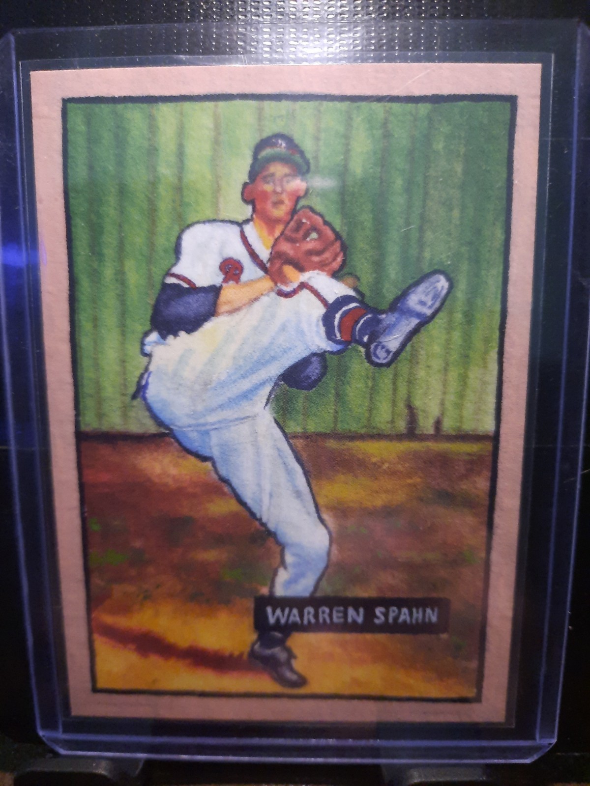 2025 Topps Shoebox Treasures – 1951 Bowman Shortprint Warren Spahn #B51-5