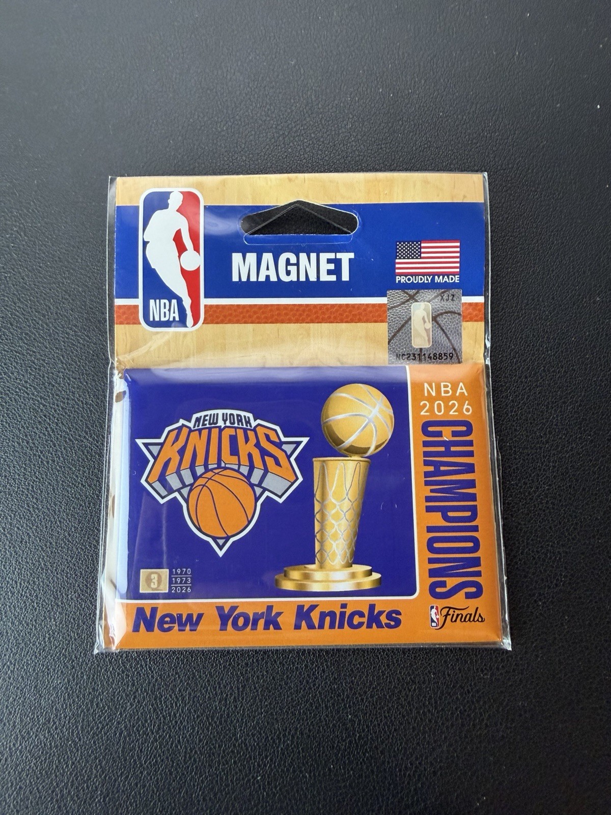 New York Knicks 2026 NBA Champions Finals Magnet – 2.5 x 3.5”