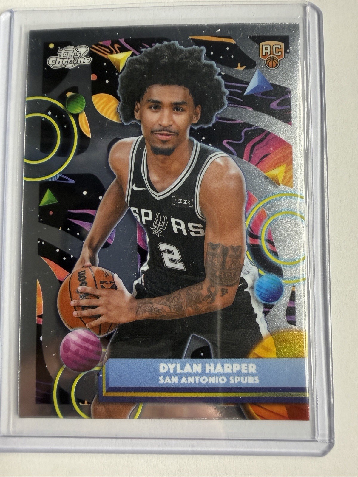 2025-26 Topps Cosmic Chrome Dylan Harper Base 186 Rookie San Antonio Spurs READ