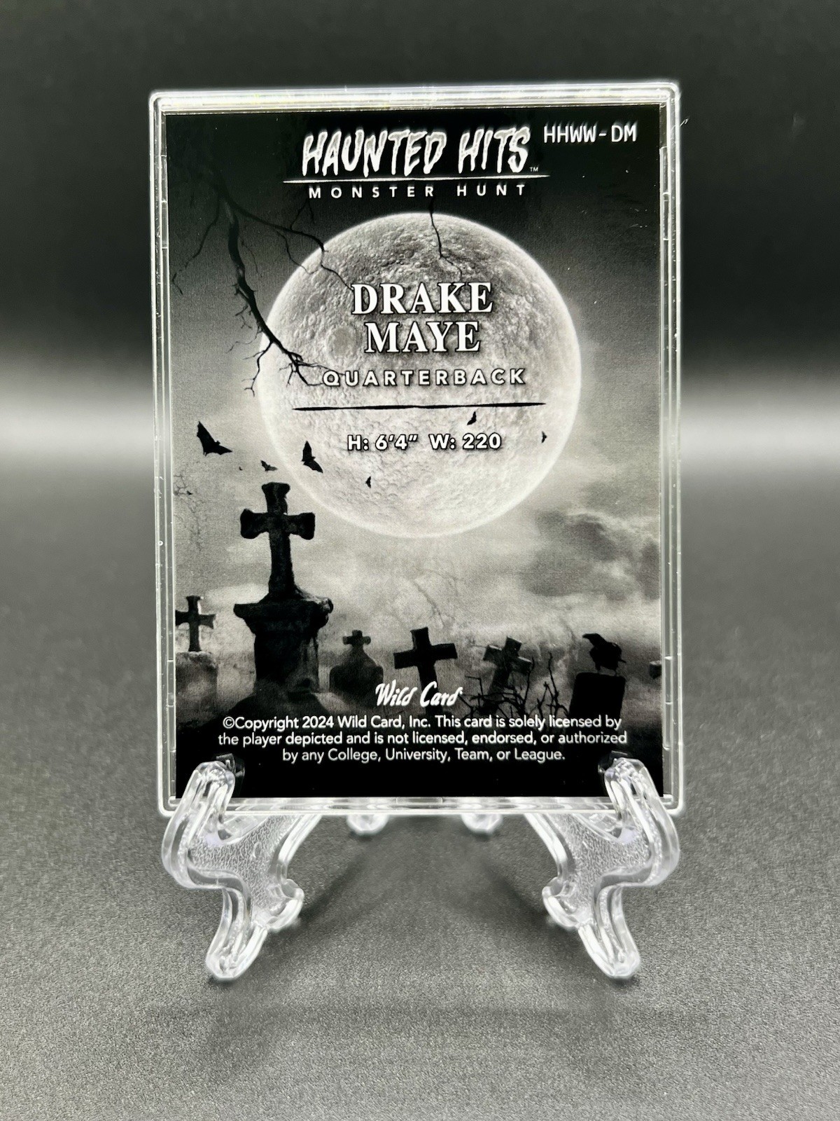 2024 Wild Card Haunted Hits Monster Hunt Drake Maye /3 Rookie READ DESCRIPTION