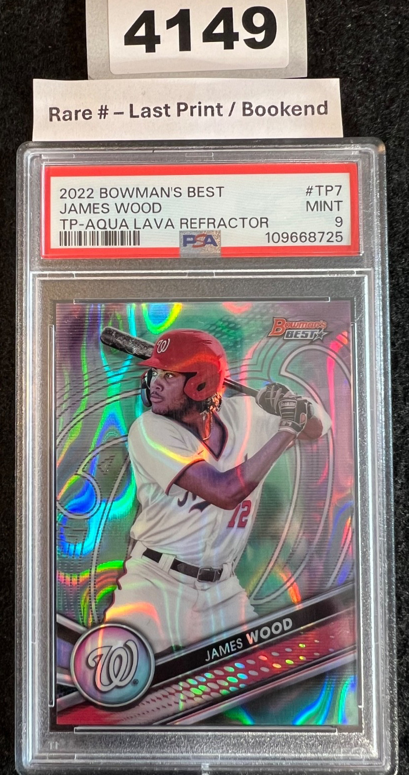 Rare # Bookend James Wood 2022 Bowman Best 199/199 Last of Print RC 1ST