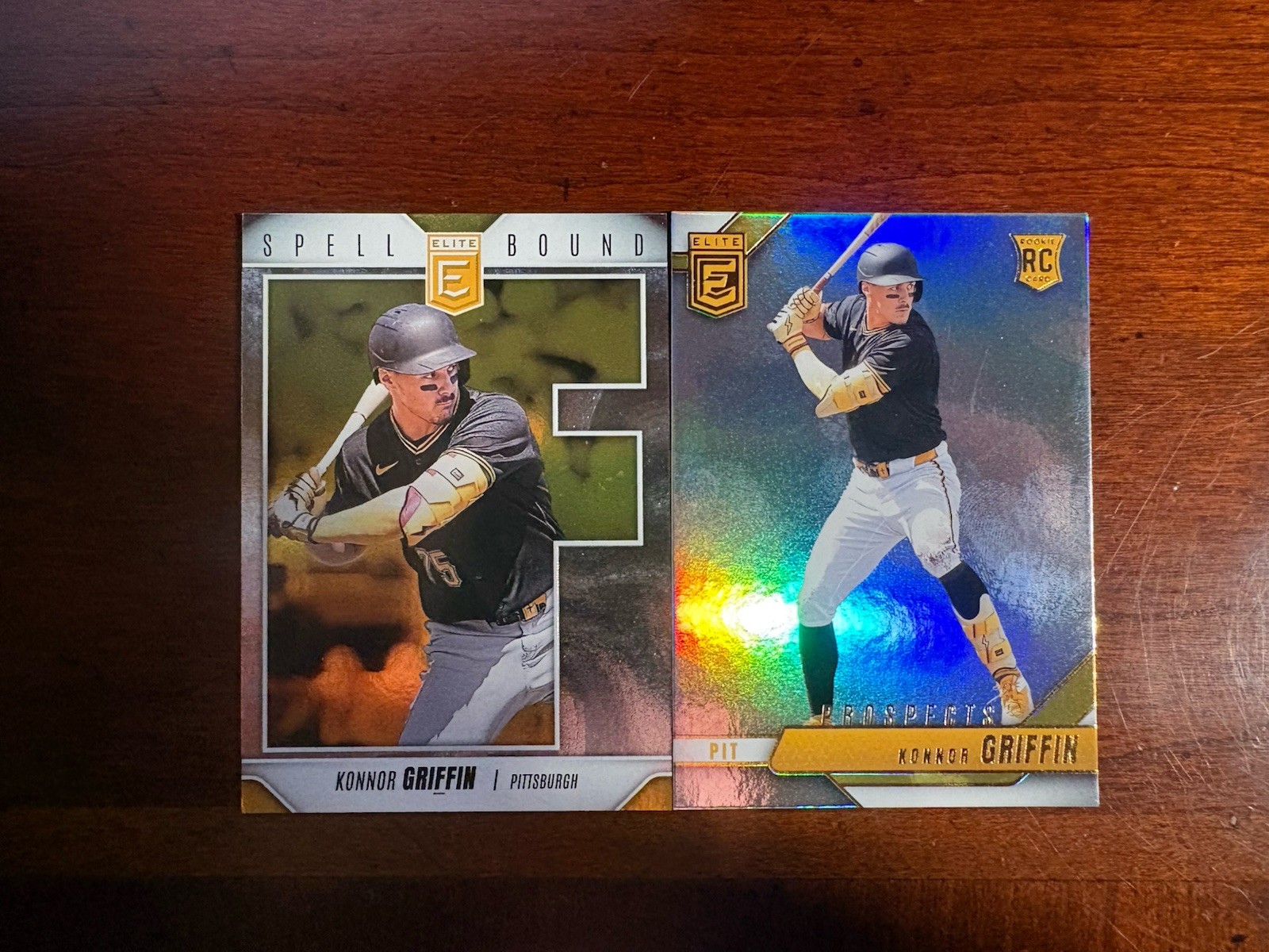 2026 Panini Donruss Elite SpellBound “F” & Base Konnor Griffin Lot (2)