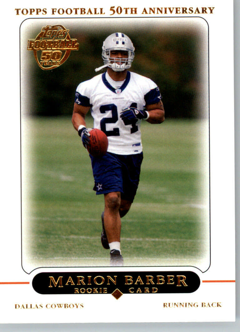 2005 Topps Football #385 Marion Barber RC – Dallas Cowboys Rookie