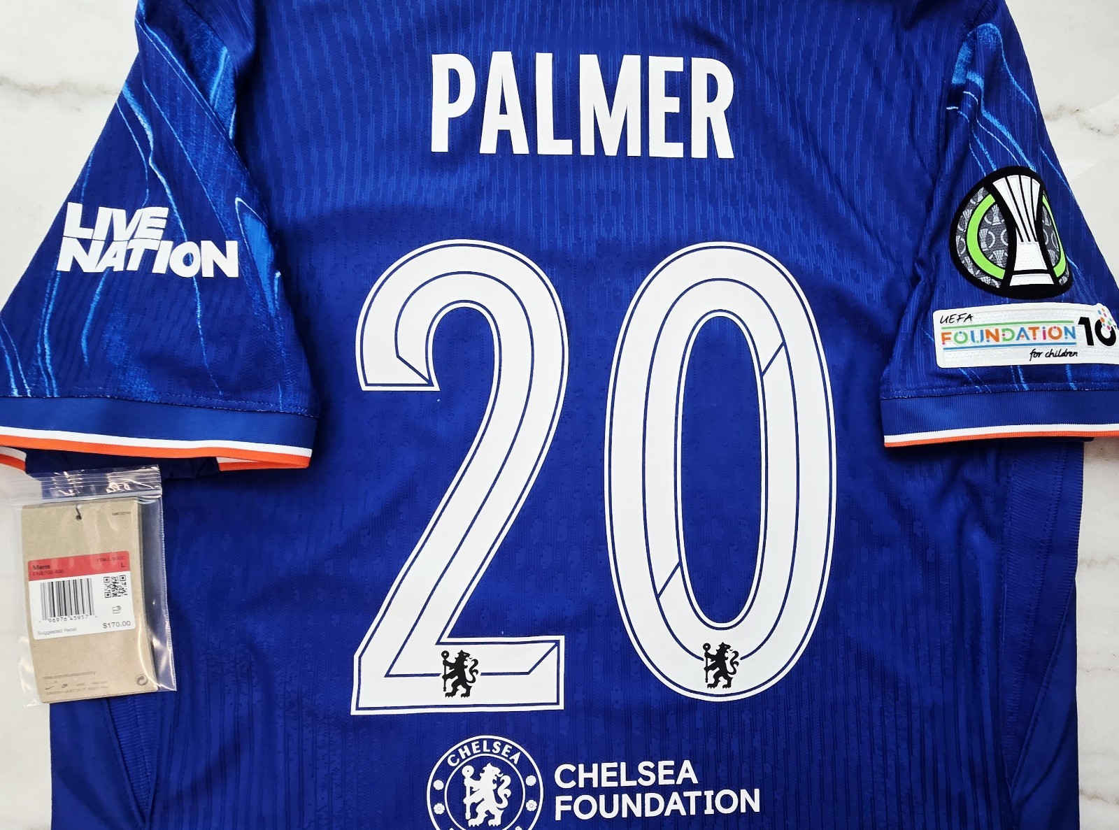2024/25 Nike Chelsea FC #20 PALMER UEFA Conference Cup Winner Match Authentic
