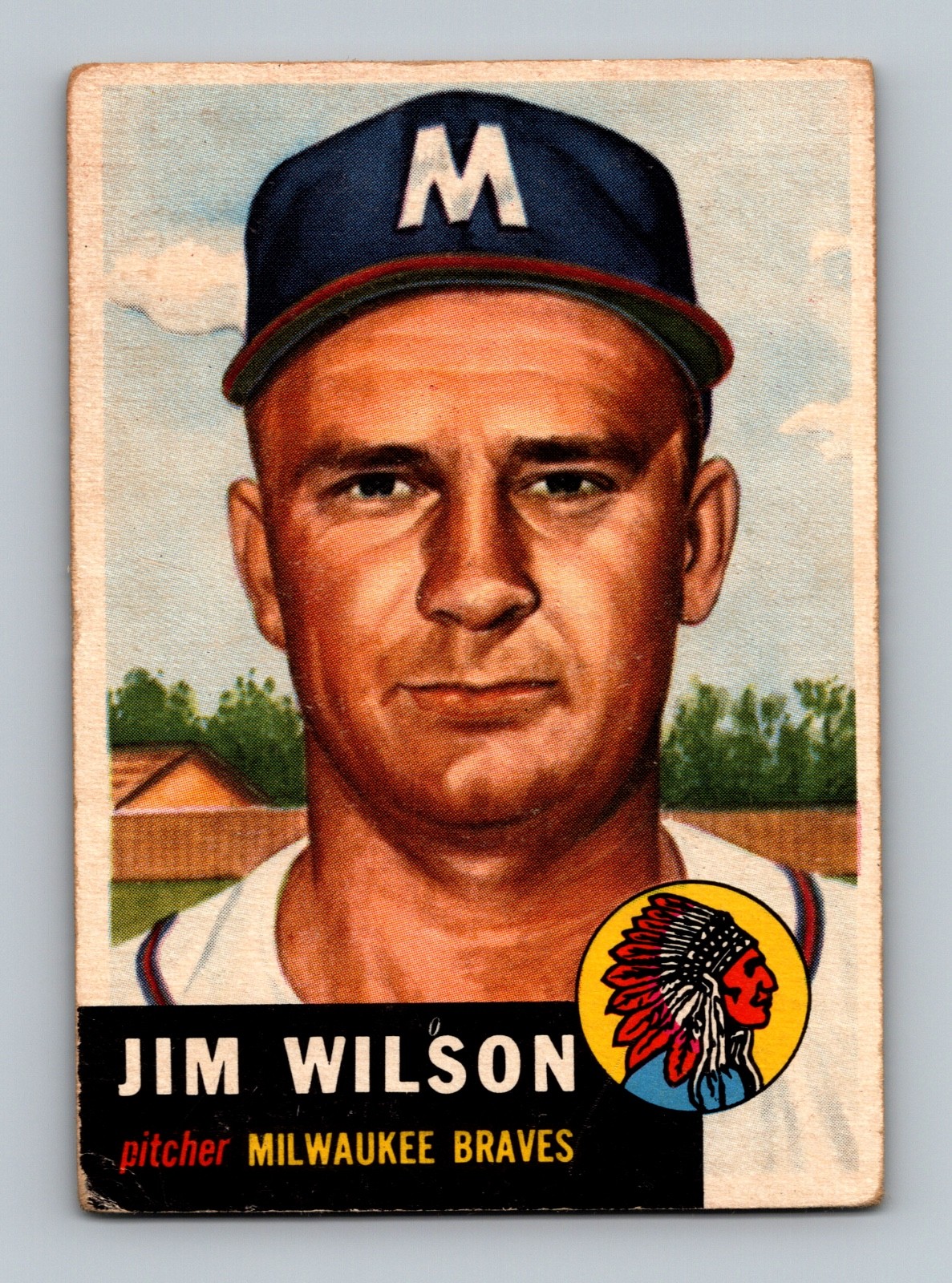 1953 Topps #208 Jim Wilson GD-VG Vintage Baseball Card