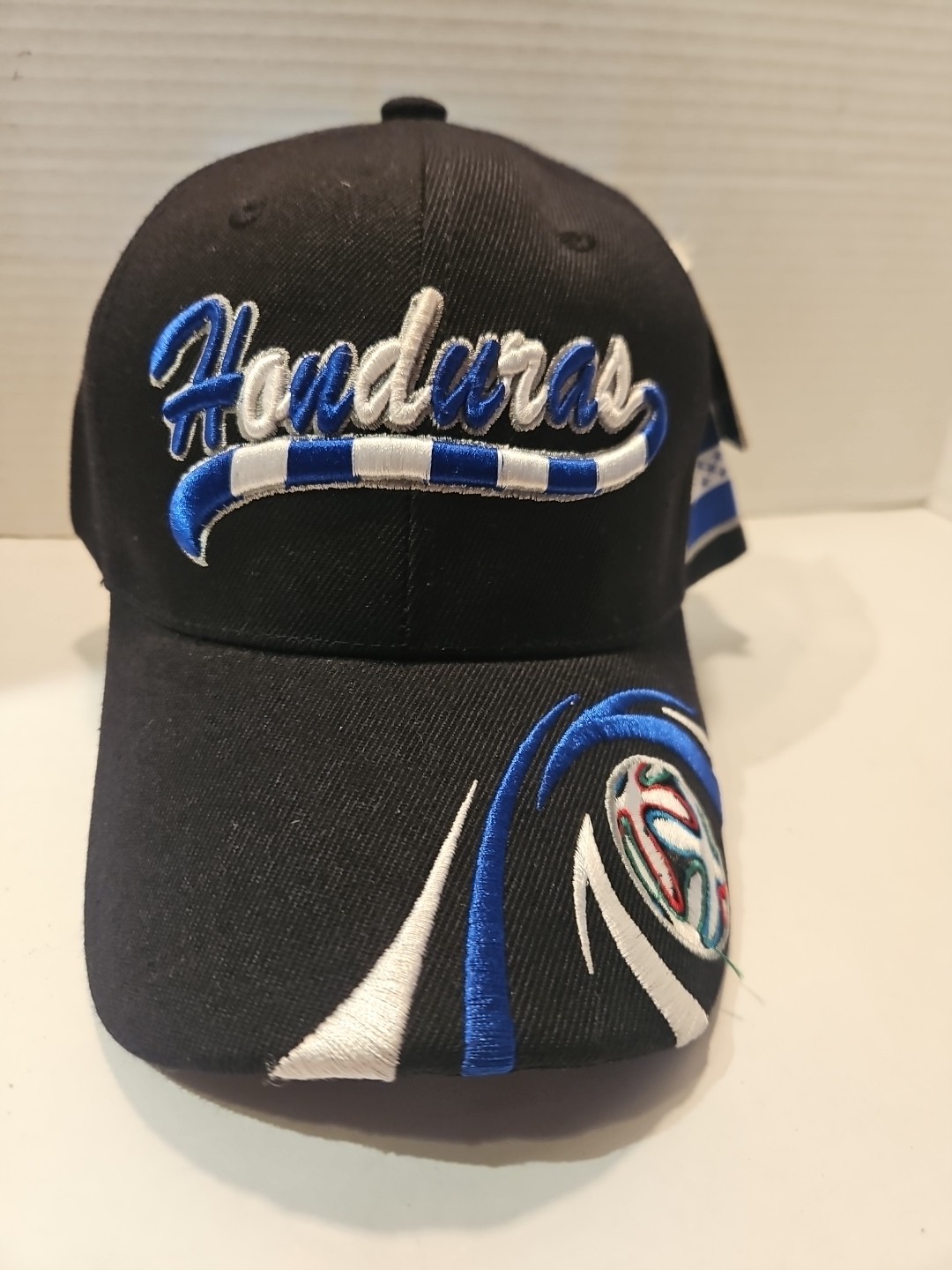 Honduras Team Soccer Cap Black Adjustable NWT