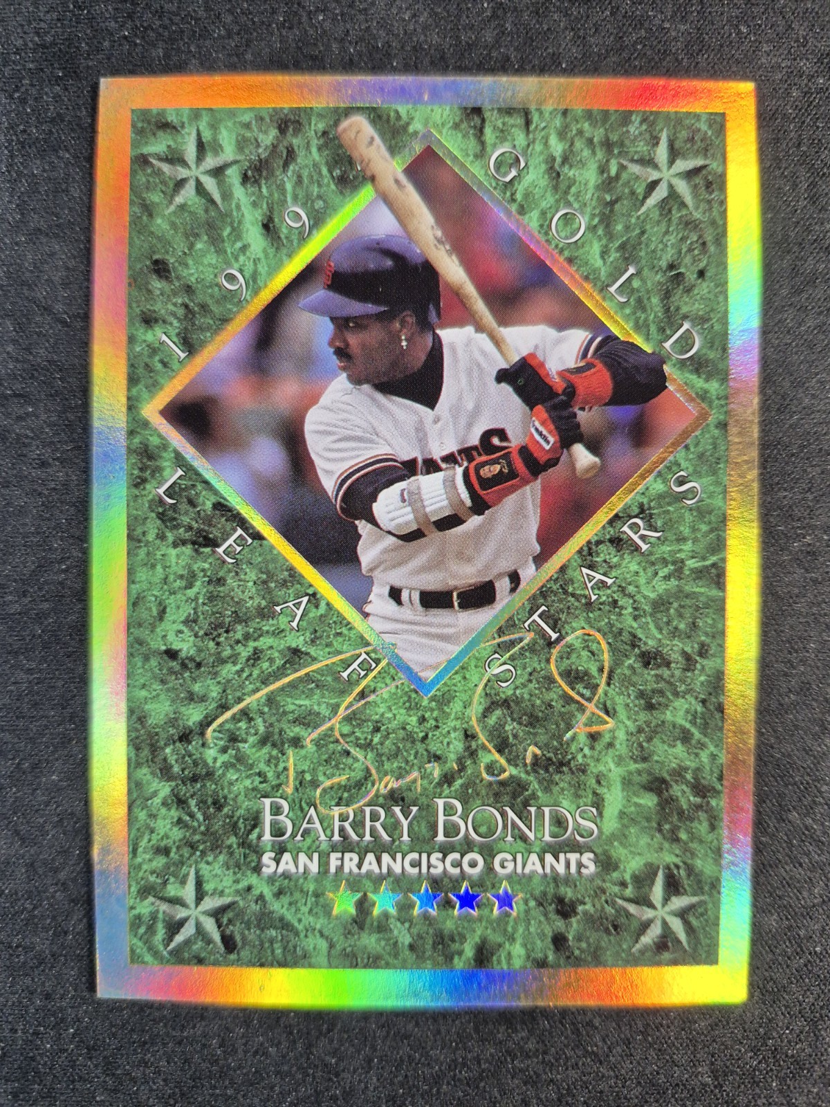 1994 Donruss Leaf Barry Bonds Gold Stars /10000 San Francisco Giants #2