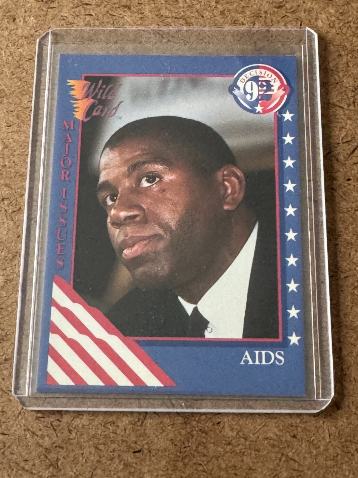 1992 Wild Card Decision #16 Earvin MAGIC Johnson HIV Lakers NBA Retirement AIDS
