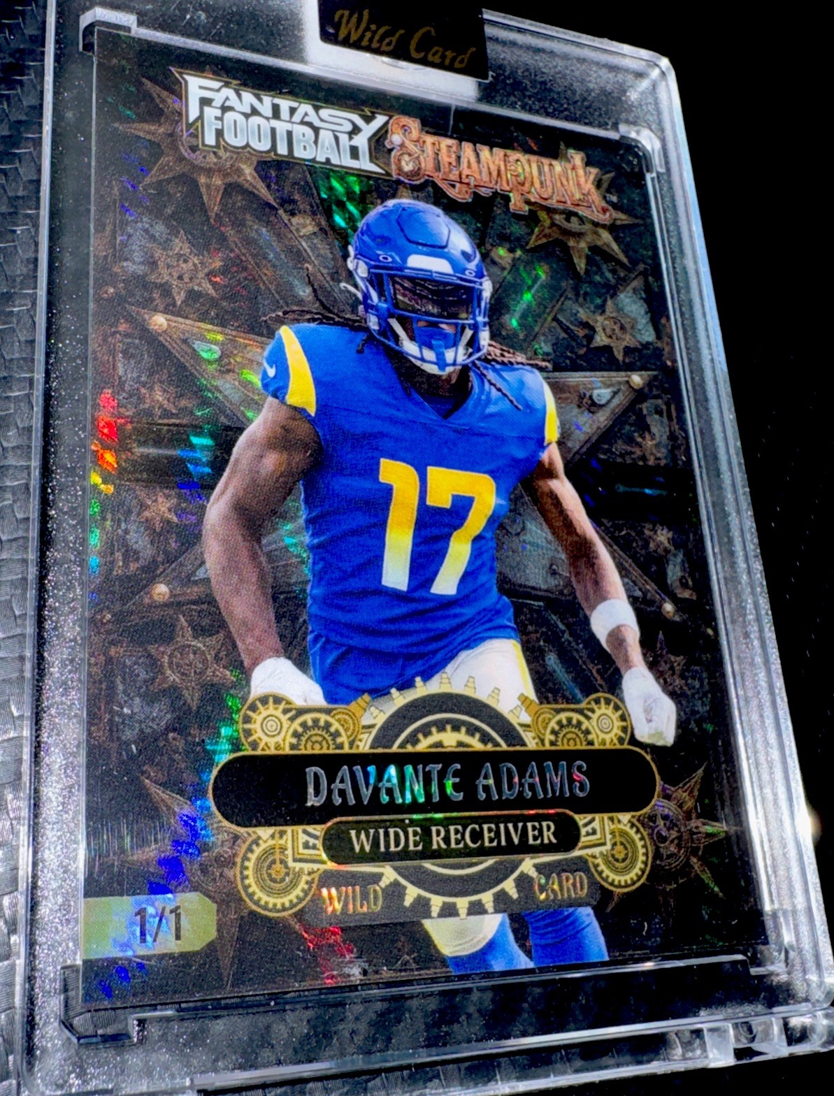 2026 Wild Card Steampunk 1/1 Davante Adams Rams Silver Prizm Non Auto Rare