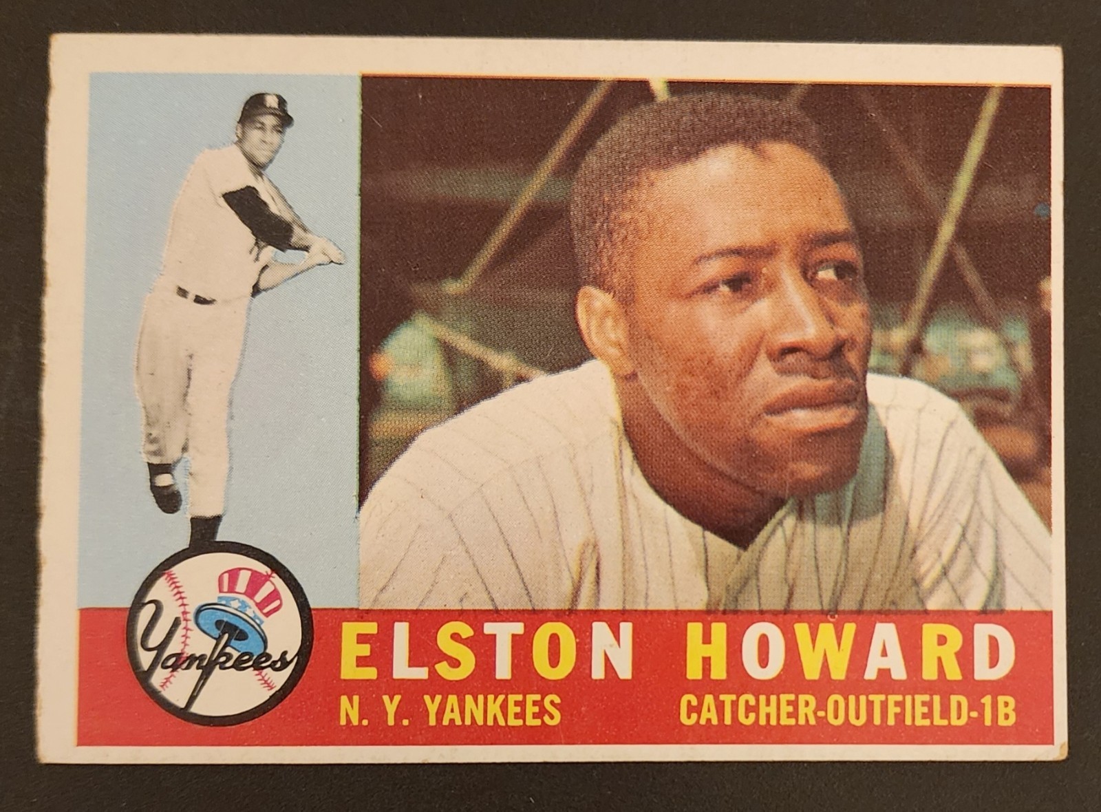 1960 Topps Elston Howard #65 New York Yankees G-VG