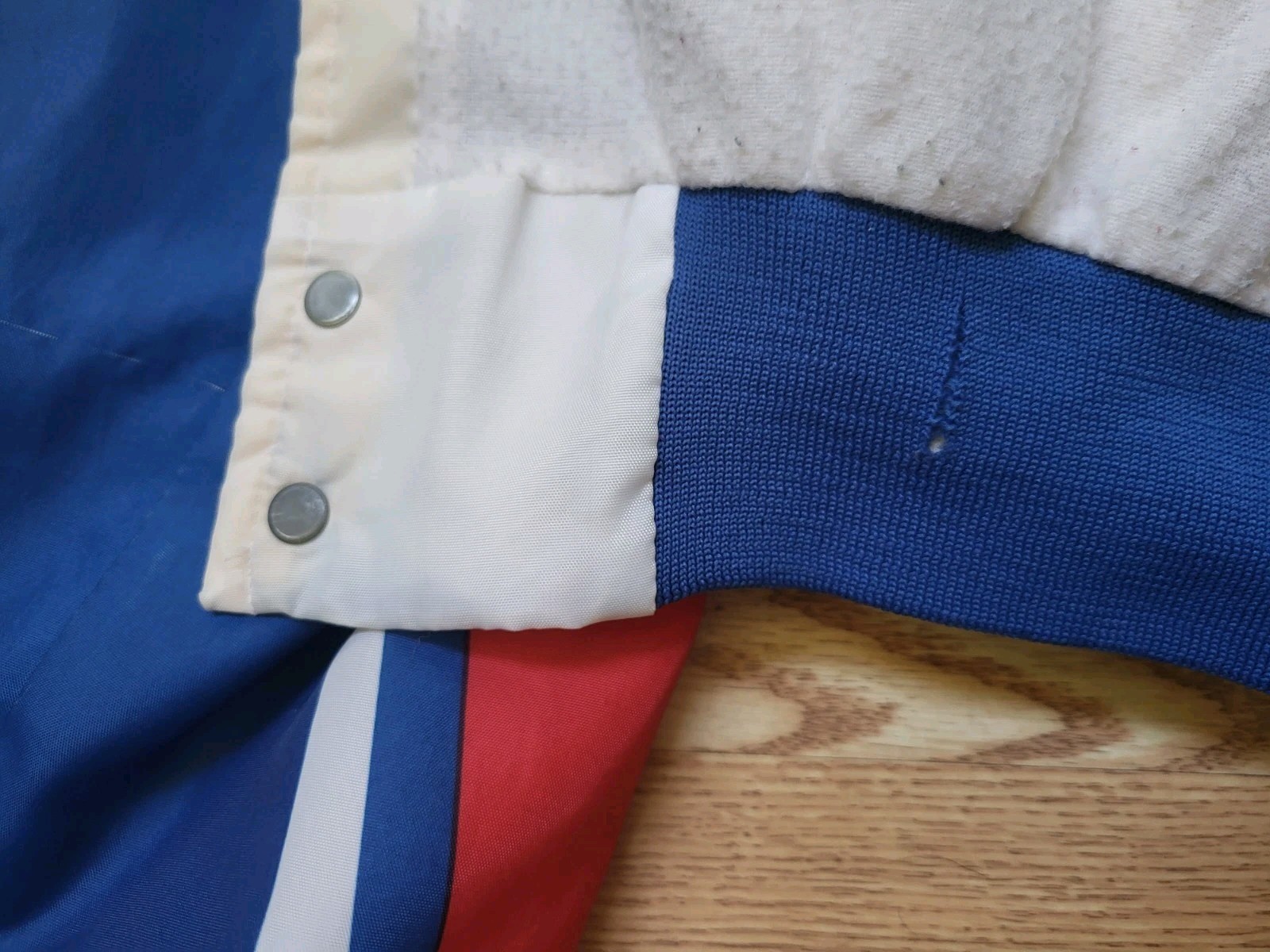 Vintage 90’s NBA Detroit Pistons ISIAH THOMAS Jacket Chalk Line Mens LARGE USA