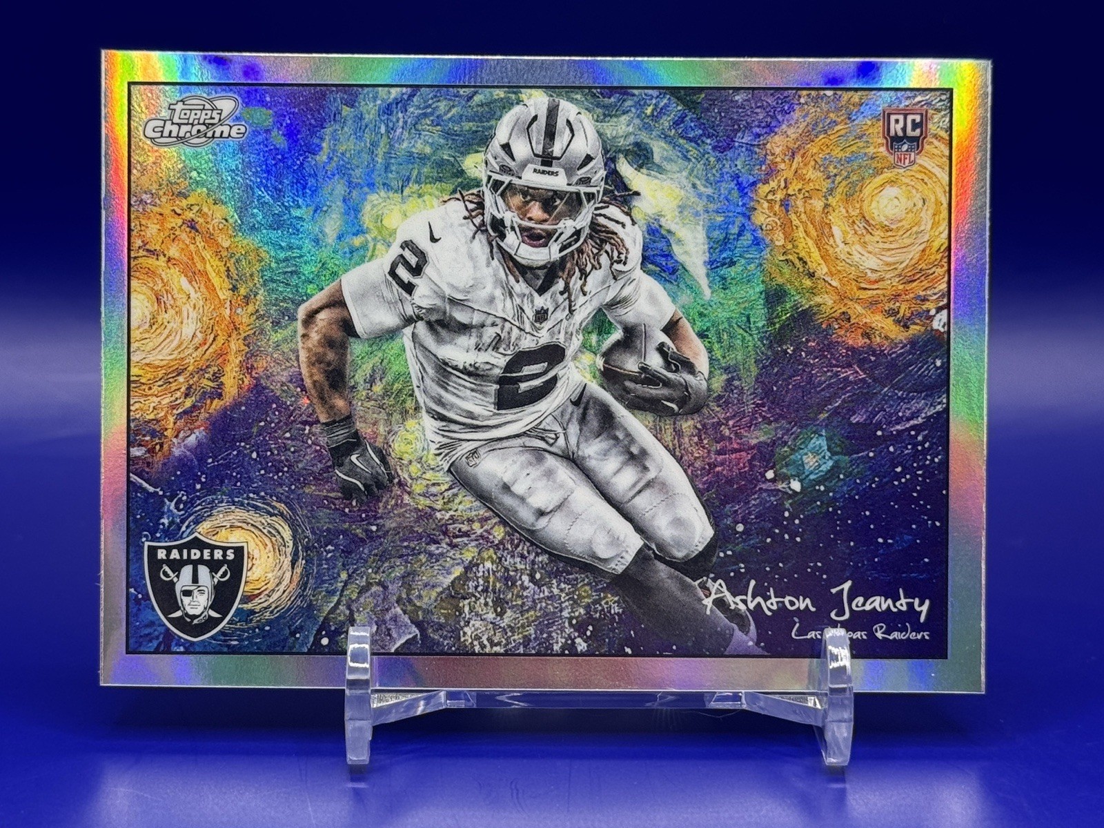 2025 Topps Chrome Cosmic – Ashton Jeanty Starry Night SP #STN-4 (RC, SP)
