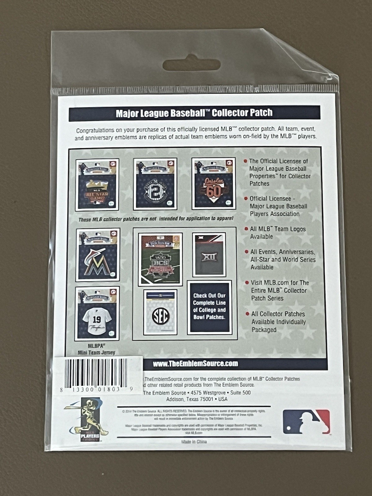 Major League Baseball Collector Patch 2015 World Series BNIP SEALED