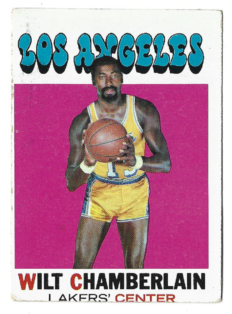 WILT CHAMBERLAIN 1971-72 Topps Basketball # 70 Los Angeles Lakers HOF Poor