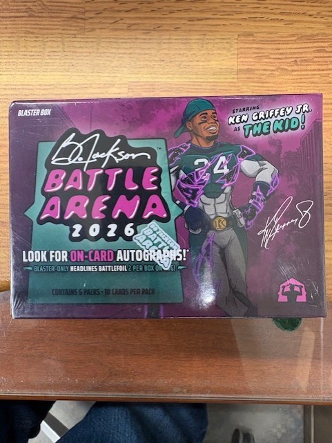 2026 Bo Jackson Battle Arena Ken Griffey Jr. Edition Factory Sealed Blaster Box