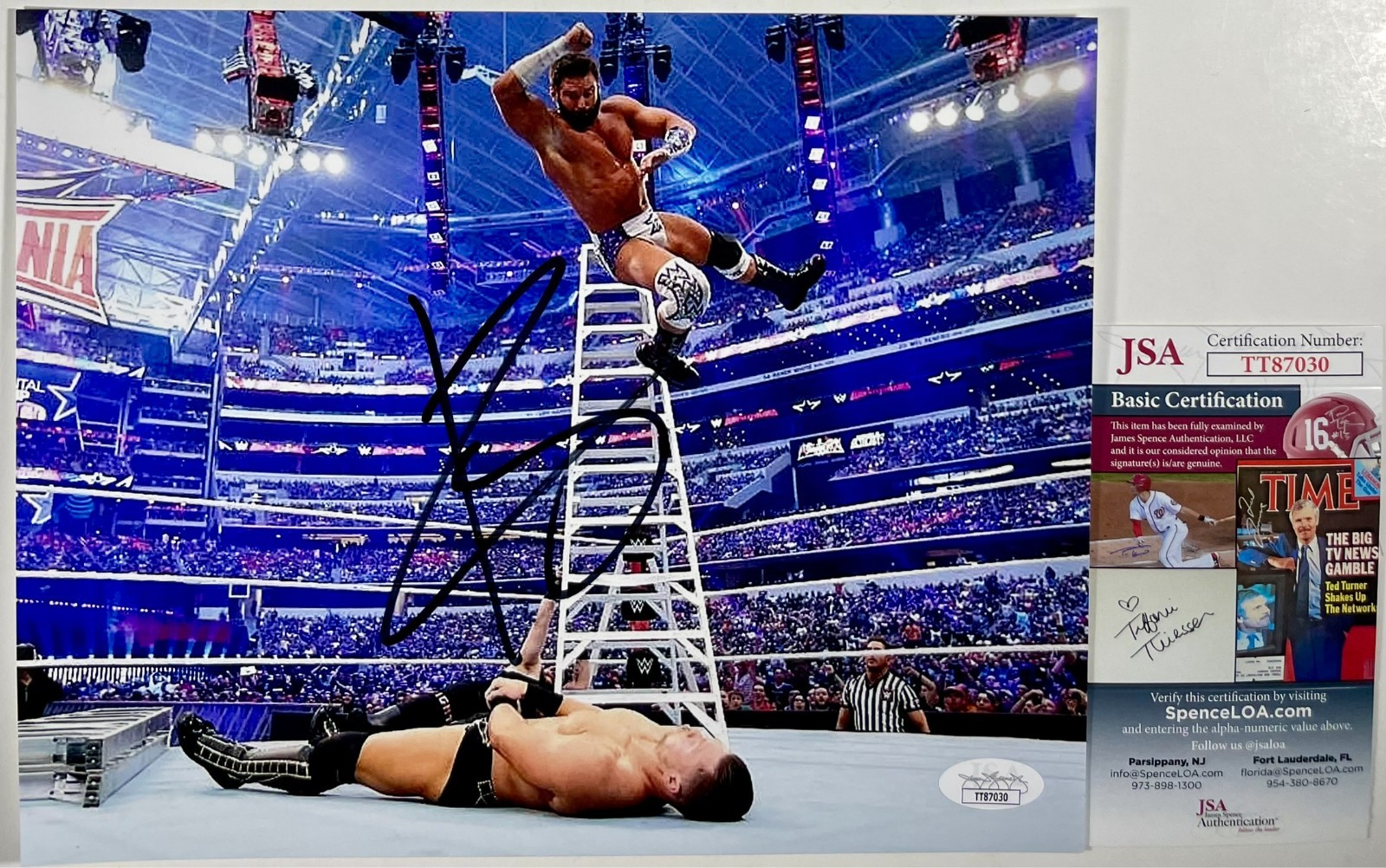 WWE Zack Ryder Signed 8×10 Photo Authentic Autograph Matt Cardona NXT JSA COA