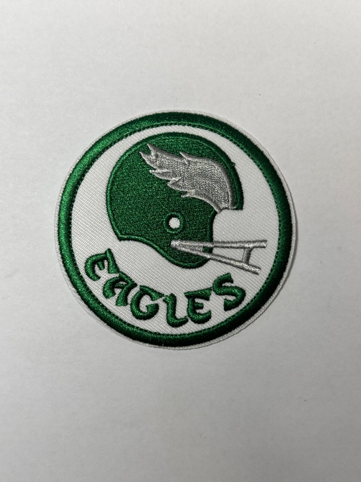 EAGLES FOOTBALL IRON ON EMBROIDERED PATCH