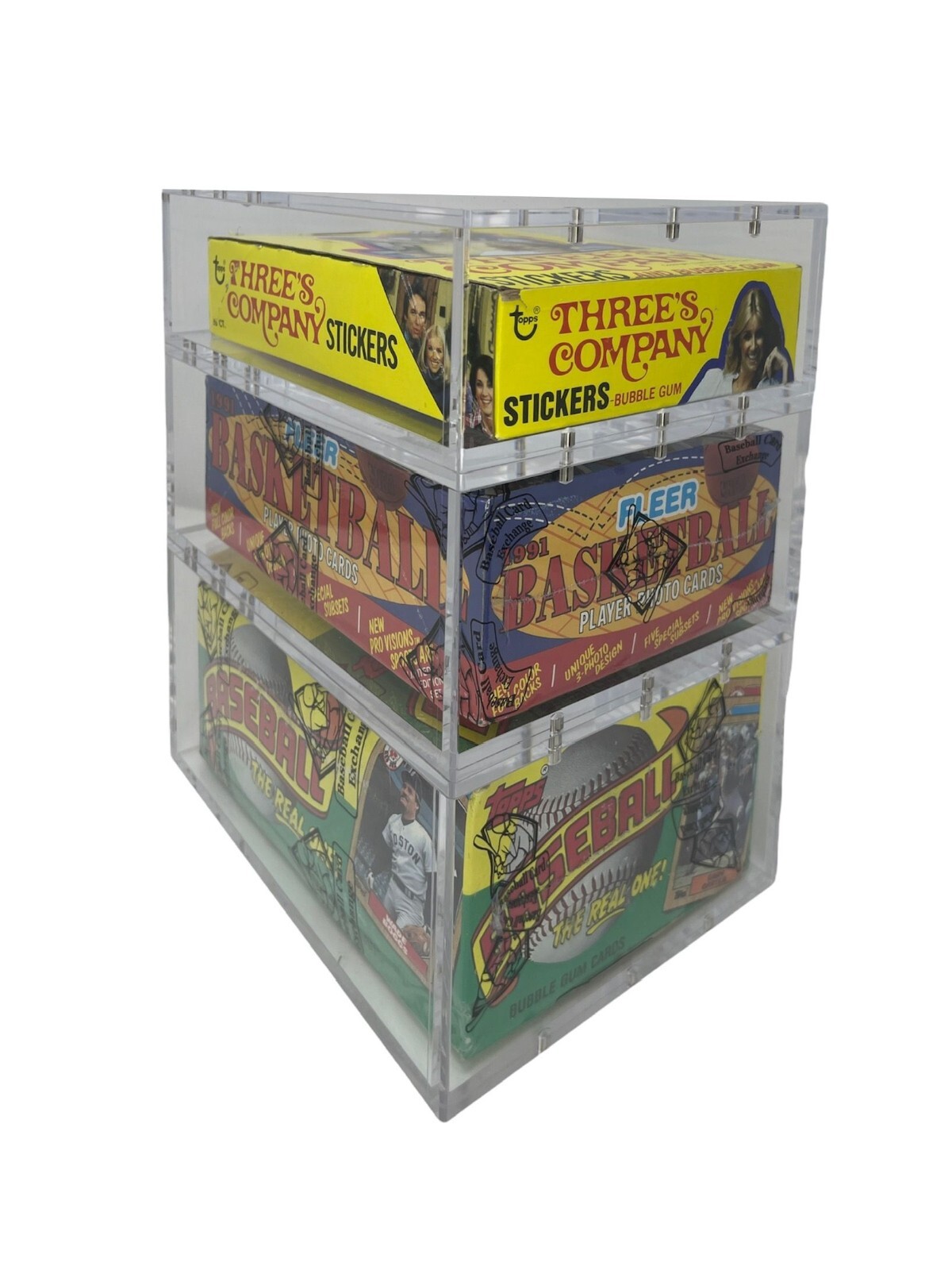 Acrylic Display Case Magnetic Lid FITS 2024-25 Prizm Black Basketball Hobby Box
