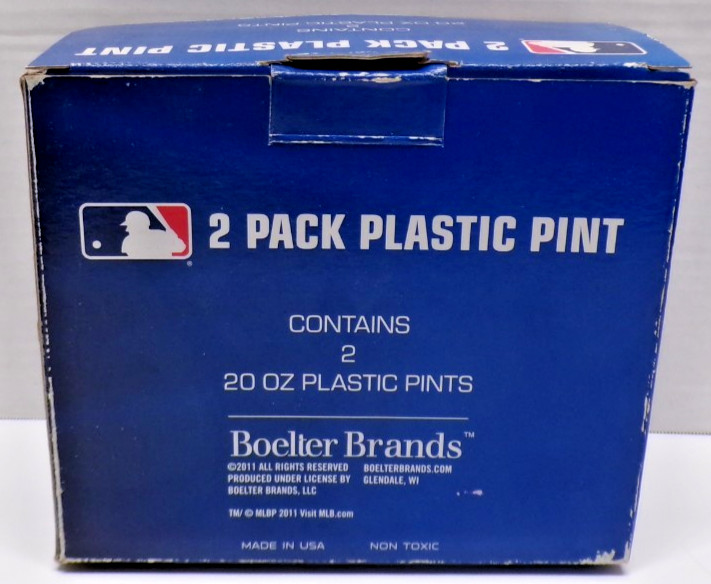 2 Pack 2002 MLB Ranger Insulated 20 Oz. Plastic Pint Cups