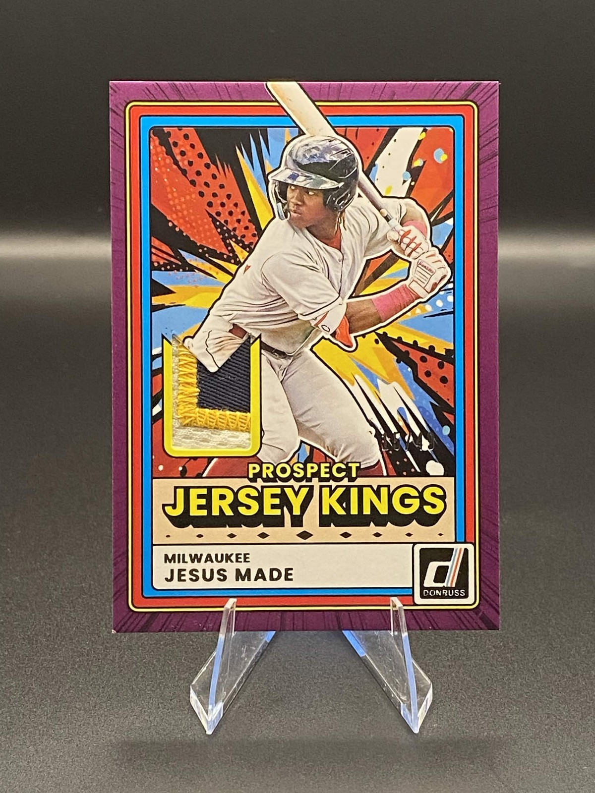 2026 Panini Donruss – Jesus Made Prospect Jersey Kings #PJK-JM /49 3 Color