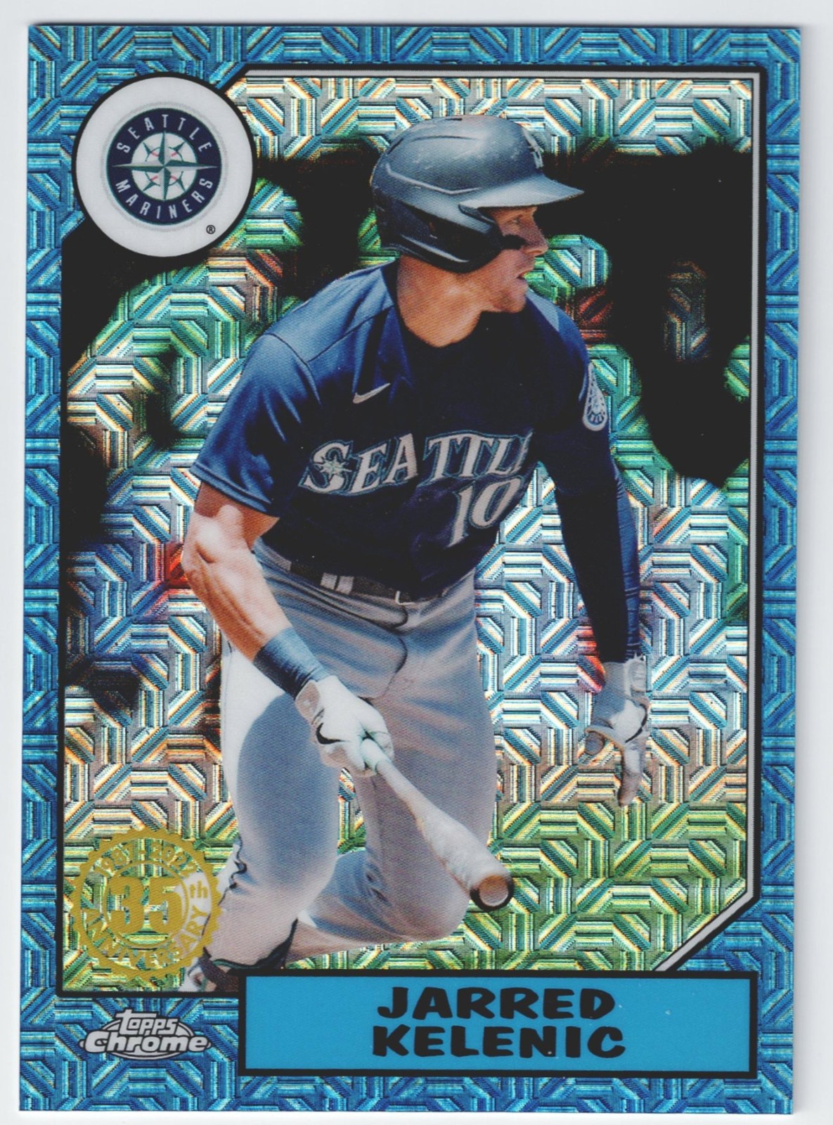 2022 Topps Chrome Silver Pack Jarred Kelenic Blue Mojo Refractor /150 #T87C-20