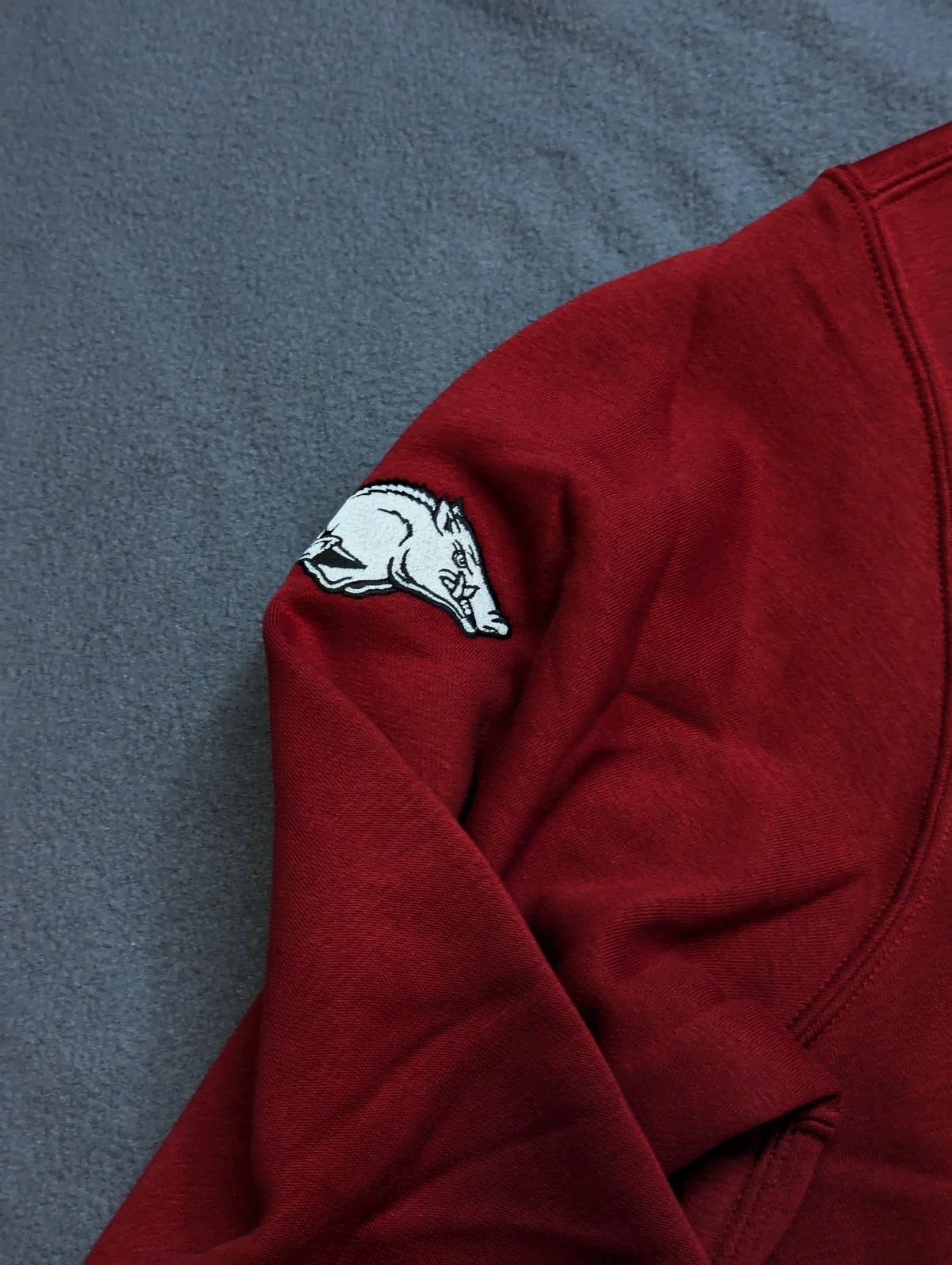 Nike Arkansas Razorbacks Tackle Twill Club Fleece Crew Sweatshirt Mens L