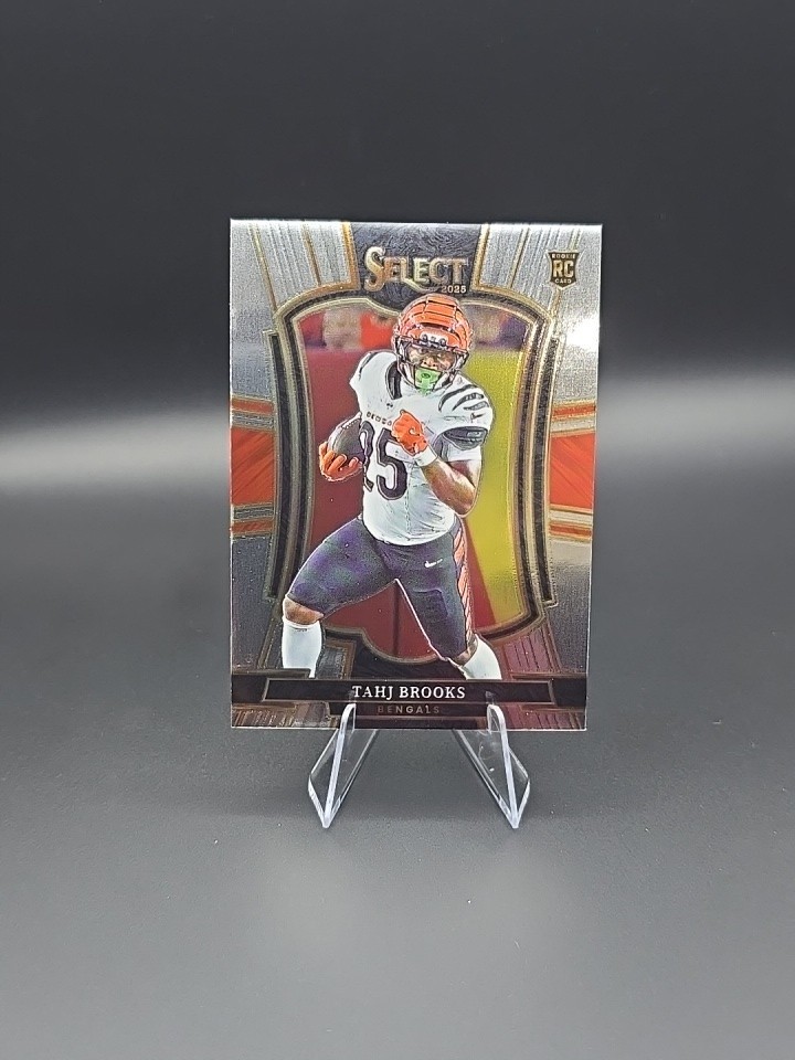 Tahj Brooks 2025 Panini Select #158 Premier Level Base RC – Cincinnati Bengals