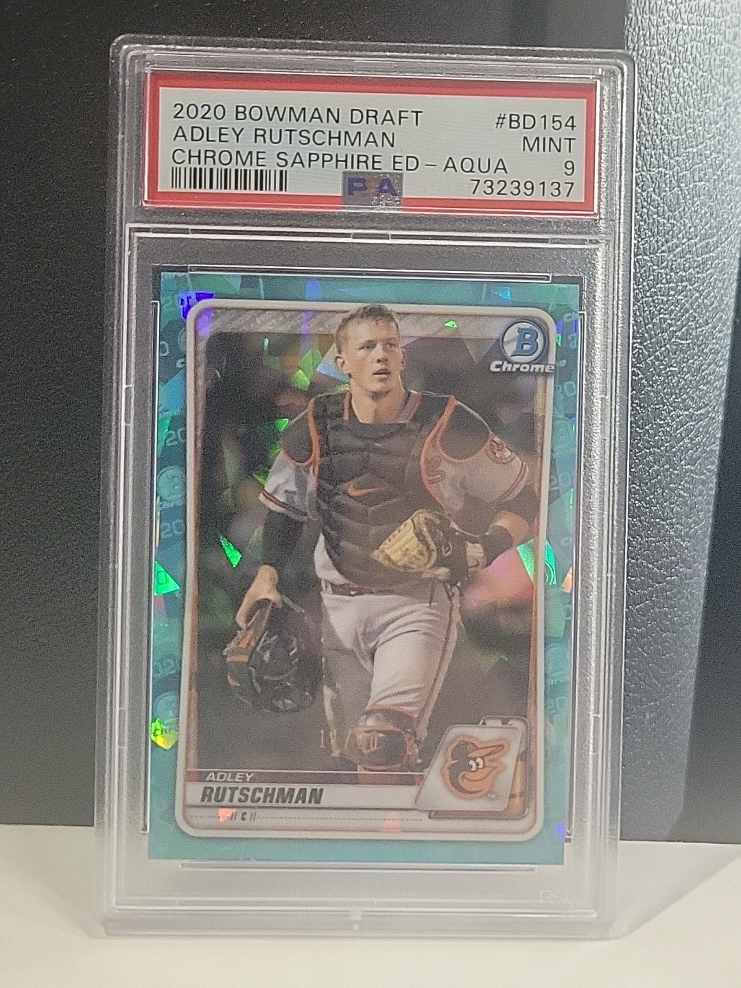 🐦‍⬛2020 Bowman Chrome Draft Sapphire Edition Aqua Adley Rutschman #BD-154 11/20