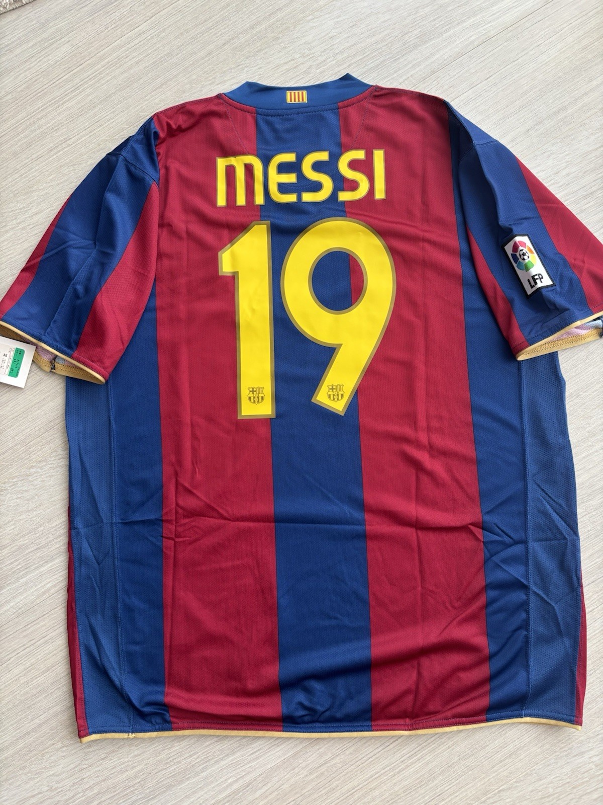 Barcelona 07/08 authentic Jersey Messi #19 Camp Nou 50th Anniversary XL