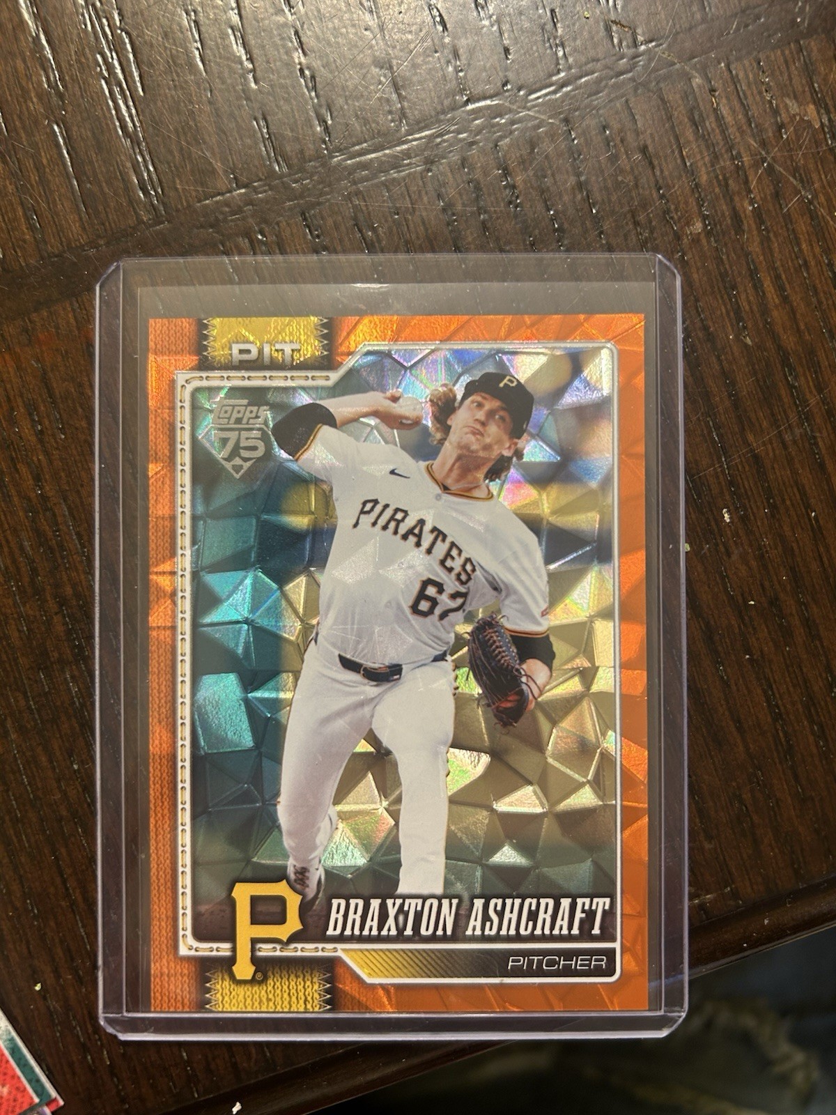 2026 Topps Series 2 Braxton Ashcraft #589 Diamante Orange Foil /25 Pirates SSP