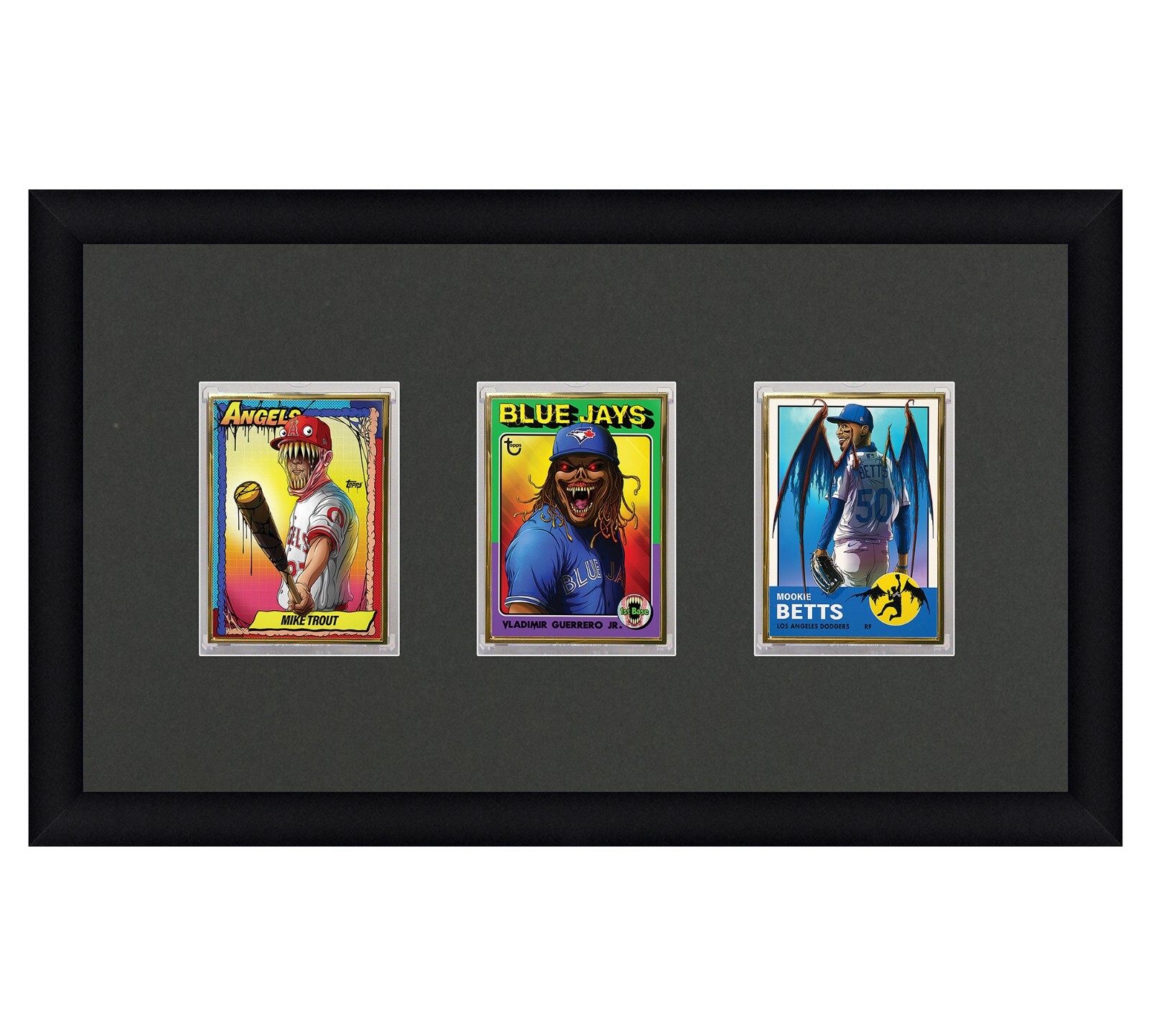 Card Frame For Magnetic Holders Holds (3) Ultra Pro 1 One Touch/BCW +UV Option