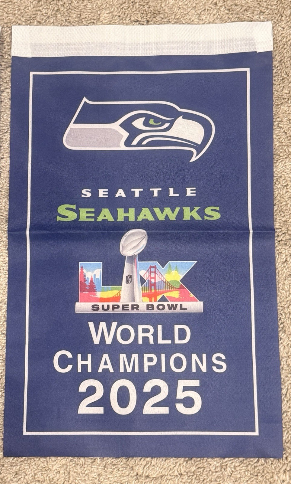 Seattle Seahawks Super Bowl Champions Banner Flag Set S