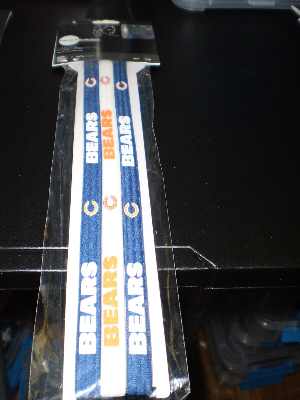 NFL Chicago Bears Elastic Headbands 3 In Pack Free Shipping