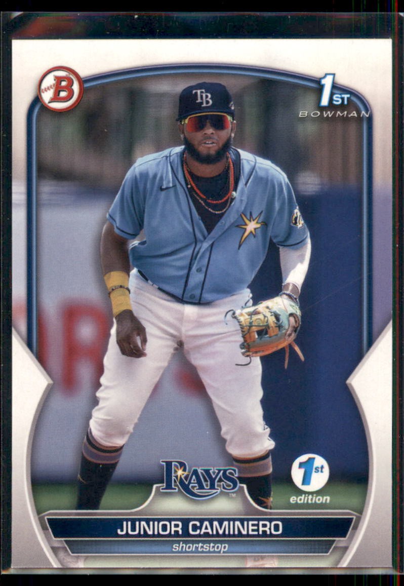 2023 Bowman 1st Edition Junior Caminero #BPPF-61 Tampa Bay Rays