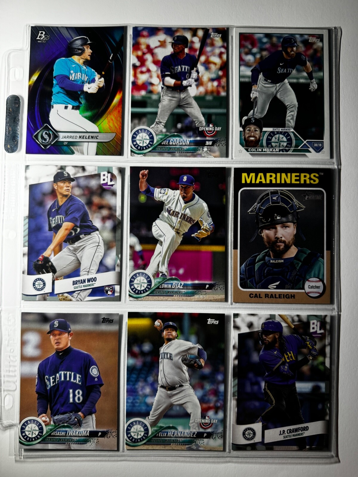 🔥 Topps Baseball – Seattle Mariners – 9 card lot / Look at my store 4 more!